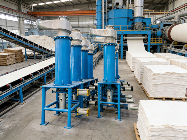 High consistency pulp cleaner desander